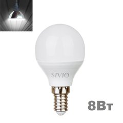 фото LED лампочка Sivio E14 G45 8вт 4100К