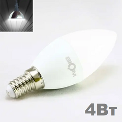 фото LED лампочка Biom E14 C37 4вт 4500К