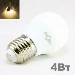 фото LED лампочка Biom E27 G45 4вт 3000К