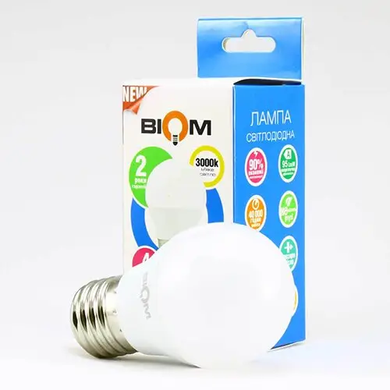 фото LED лампочка Biom E27 G45 7вт 3000К