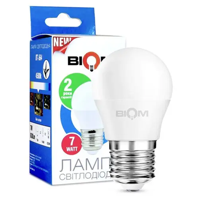 фото LED лампочка Biom E27 G45 7вт 4500К