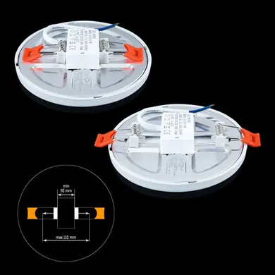 фото LED світильник врізний Biom CL 9вт Круг