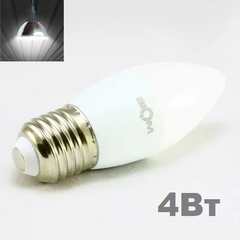 фото LED лампочка Biom E27 C37 4вт 4500К