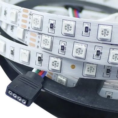 фото LED стрічка AVT 24в 5050 60led/m ip20 RGB