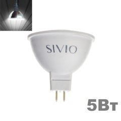 фото LED лампочка Sivio GU5.3 MR16 5вт 4100К