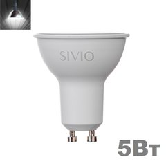 фото LED лампочка Sivio GU10 MR16 5вт 4100К