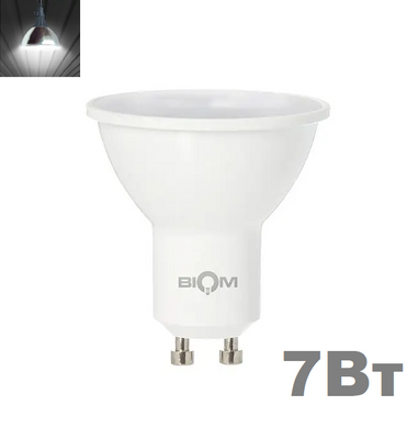 фото LED лампочка Biom GU10 MR16 7вт 4500К