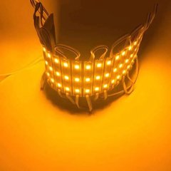 фото LED модуль 12v SMD 5050 3led Жовтий