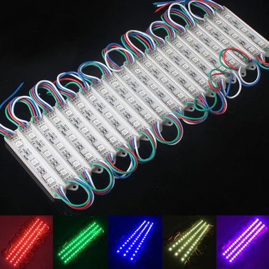 фото LED модуль 12v SMD 5050 3led RGB