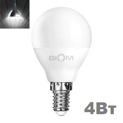 фото LED лампочка Biom E14 G45 4вт 4500К